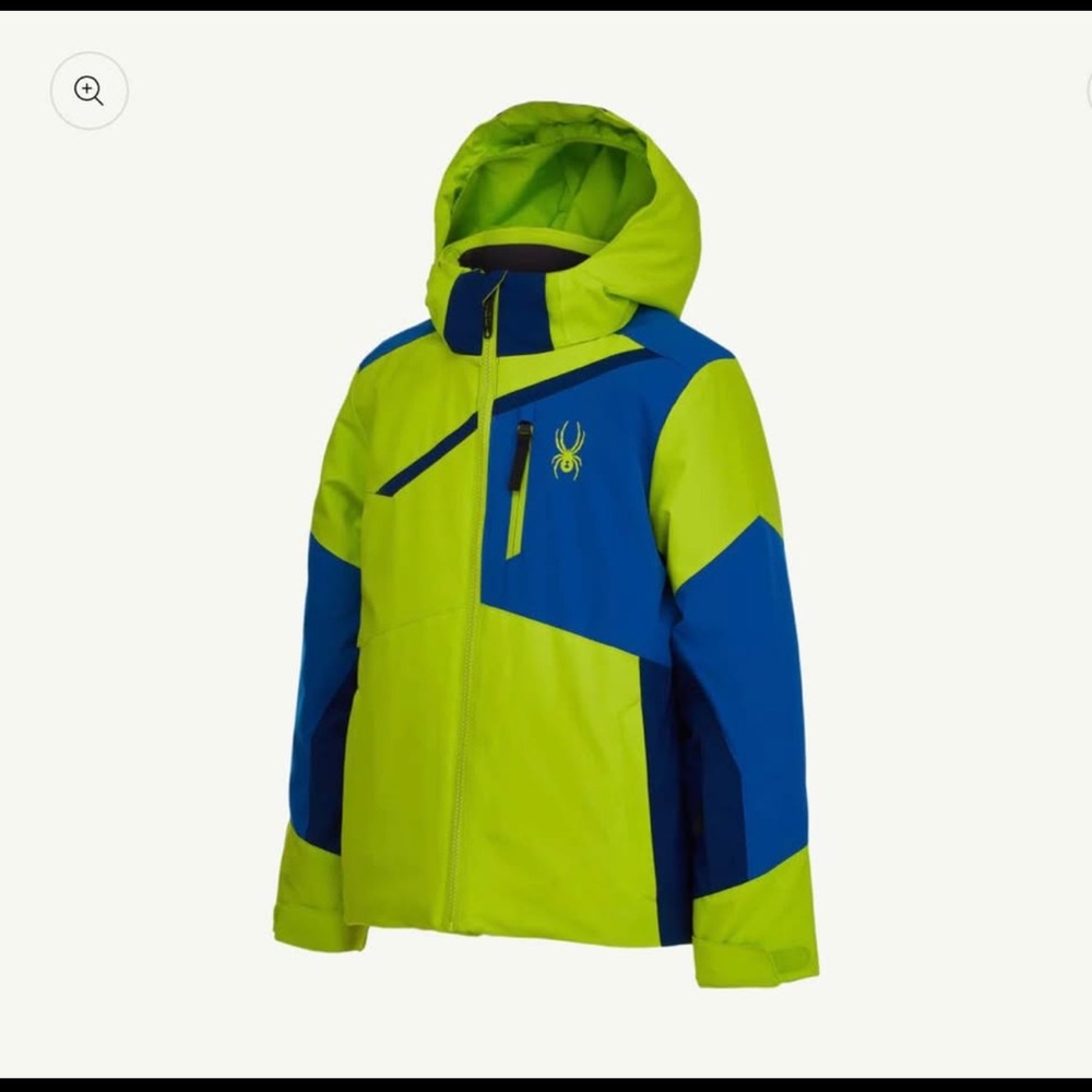 Spyder Neon Yellow and Gray Jacket